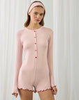 Amour Heart Jumpsuit Pink