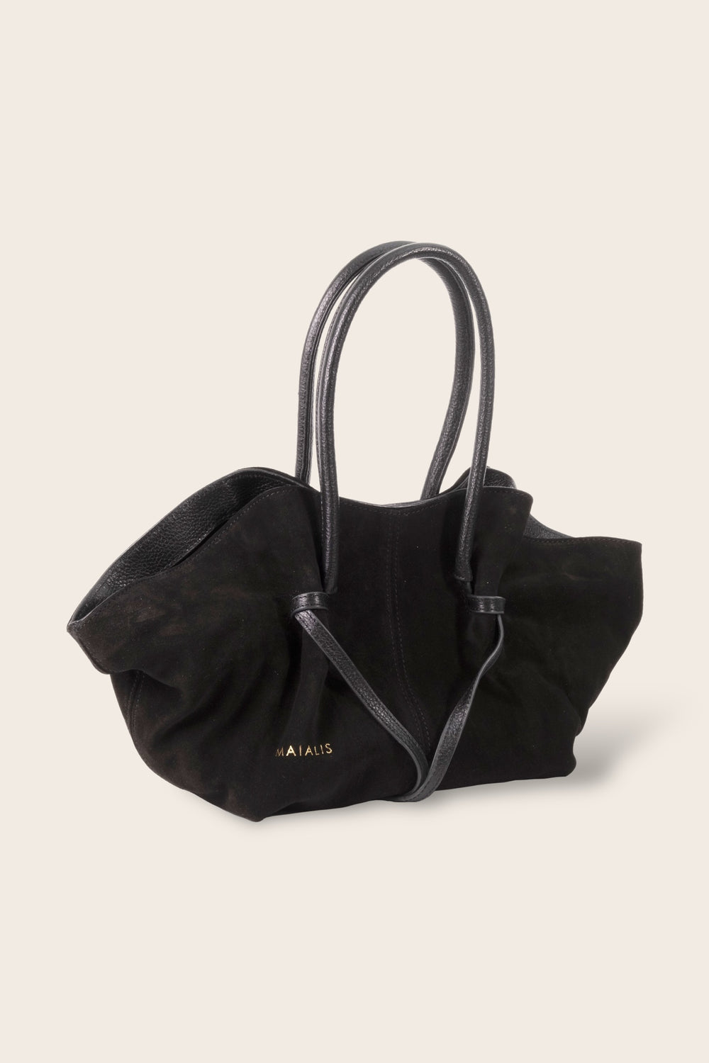 Dyna Black Suede Bag