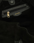 Dyna Black Suede Bag