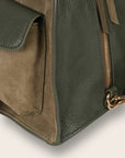Prism Green Suede Bag