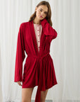 Chloe Kimono Dress Red