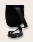 Nomi Black Suede Bag