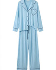 Amour Heart Pijama Blue
