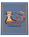 Mavi Şahmeran Monogram Pareo