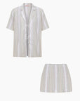 Vanilla Set / Bej Çizgili